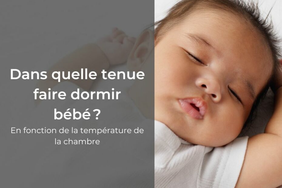 Dans quelle tenue faire dormir bébé en fonction de la température de sa chambre